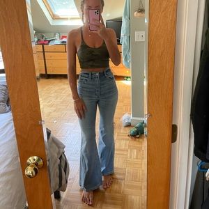Abercrombie & Fitch Flare Wide Leg Jeans
